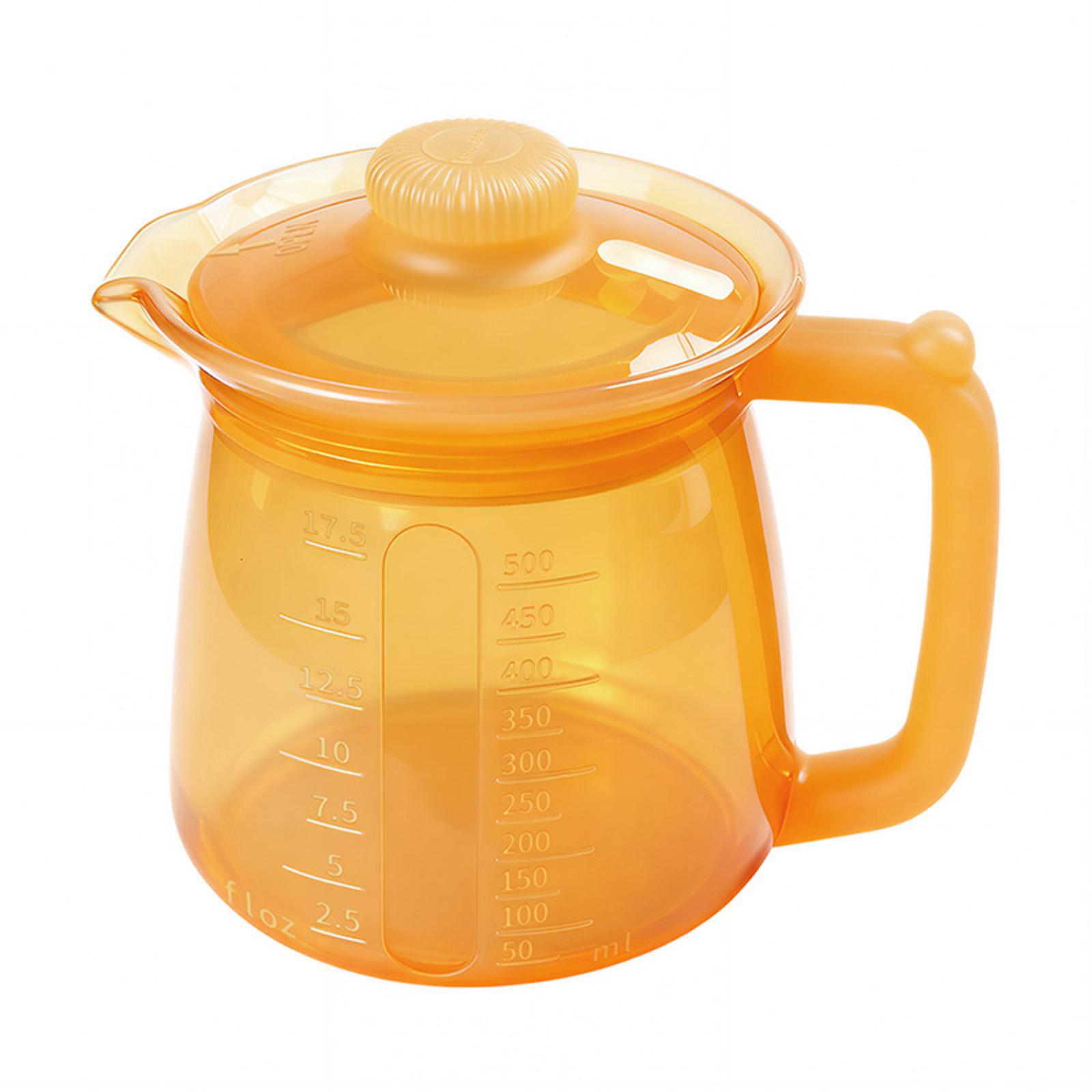 

Food Grade Silicone Multi Functional Hot Milk And Coffee And Kitchen Storage Pot 500ml One Size оранжевый