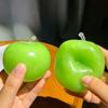 Zelené Jablko Ledová Tříska Stresový Míček Squishy Hračka Křupavá Tvarovatelná Neodskakující Senzorická Fidget Hračka Střední Síla Úchopu Trénink Dárku