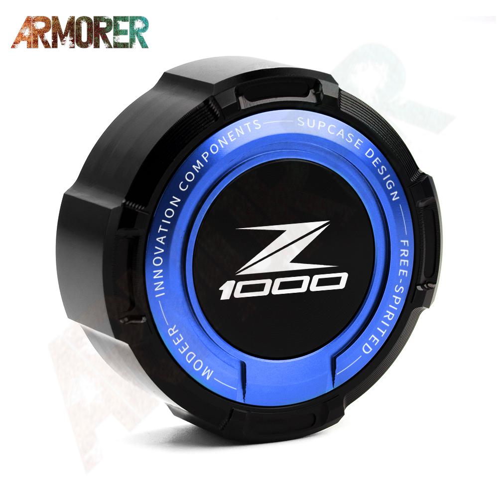 For KAWASAKI Z 650 750 900 1000 Z650 Z750 Z900 Z1000 Motorcycle CNC Aluminum Rear Brake Clutch Fluid Reservoir Cover
