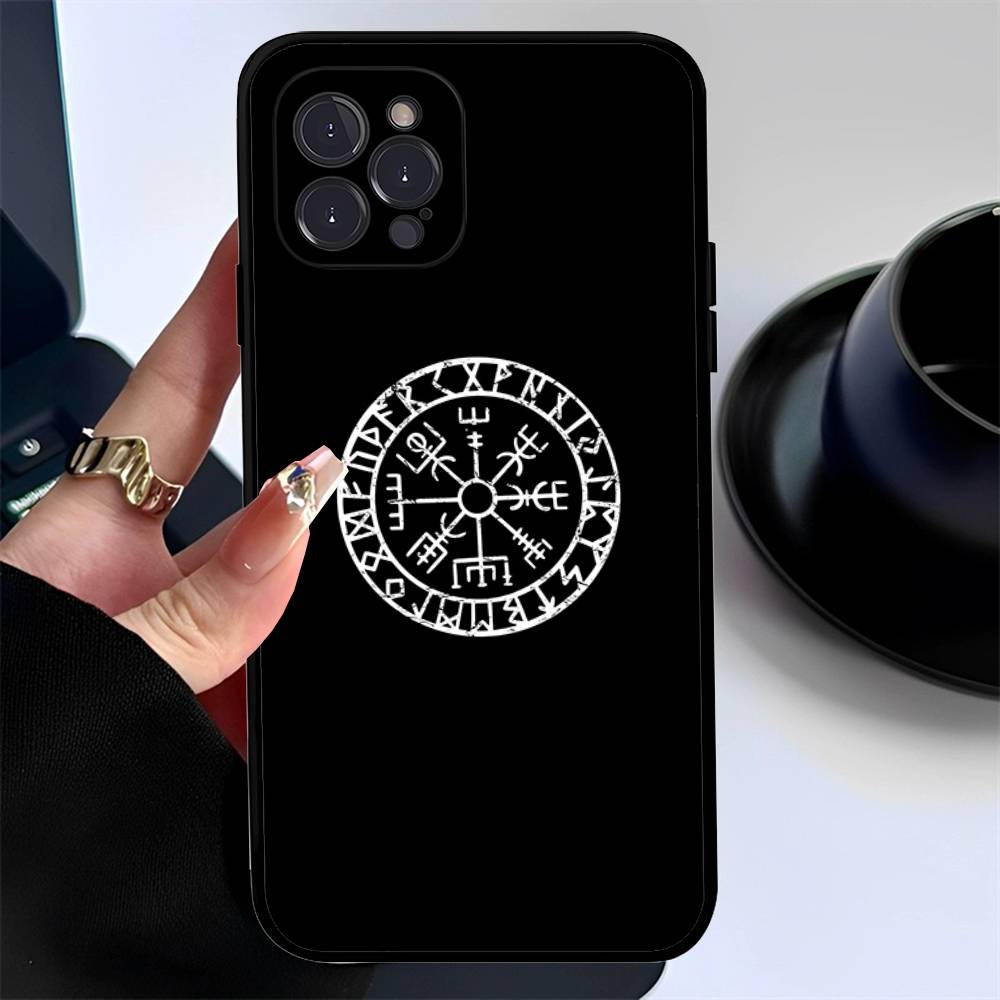 V-Viking Logo V-Vegvisir Pouzdro na telefon Pro IPhone 17 Pro Max Air Zadní kryt 16 15 14 13 12 11 Pro Max Pouzdro