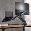 AVLT Laptop Compatible with Inch Load Capacity Mechanical Display Grommet Type Clamp VESA Stand Supports Displays Arm, 17-32 Laptops, 1-8kg,