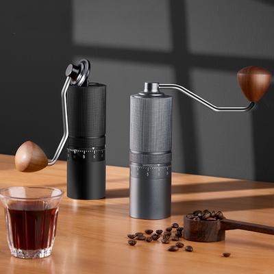 1 st Kaffekvarn Portabel Manuell Kaffekvarn Justerbar Stål Burr Special 5 kärnig Burr