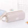 Borsa per cancelleria per bambini Astuccio portatile in tela Astuccio per materiale scolastico Borsa per la conservazione Astuccio a doppio strato Astuccio per studenti Astuccio carino
