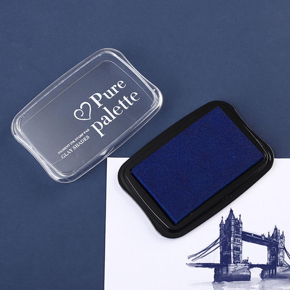 Solid Color Large Size Ink Pad For Stamp DIY Crafts Scrapbooking Rubber Inkpads Festive Party Supplies