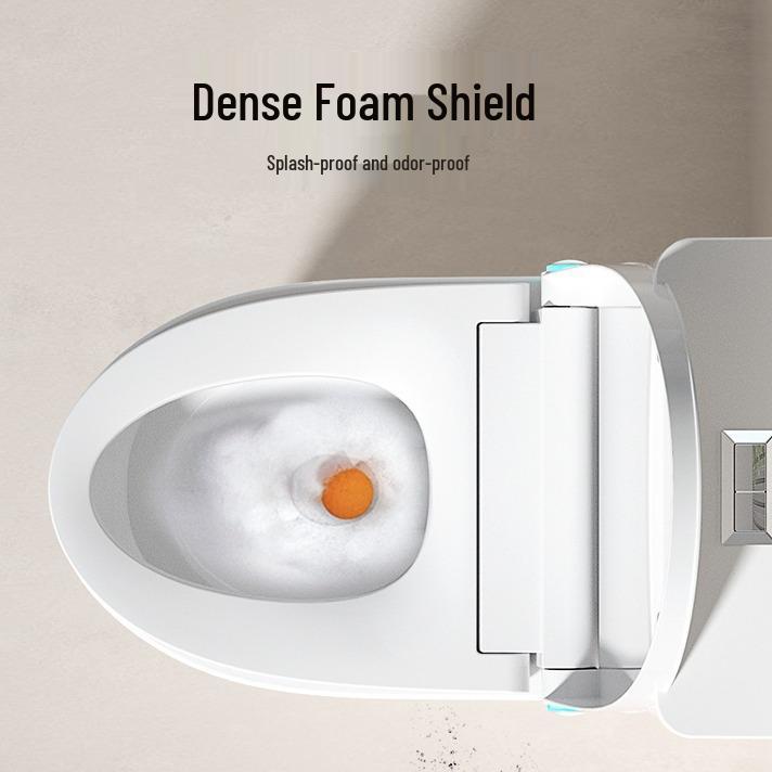 Intelligent Heated Toilet Seat with Automatic Flushing and Night Light - Fits U & V-Shaped Toilets
