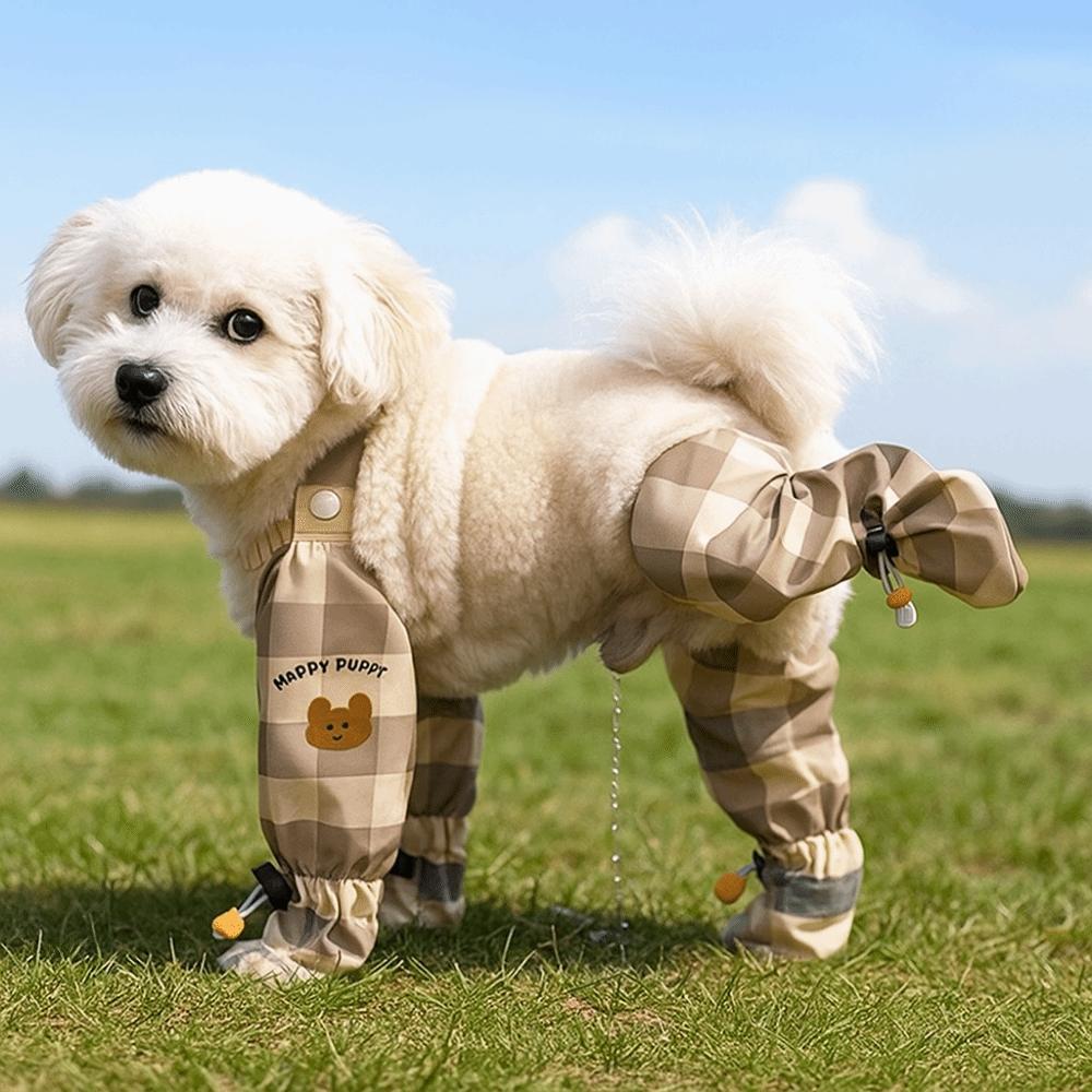 Full Leg Protection Reflective Stripe Pet Pants Adjustable Dog Jumpsuit Shoes Walking