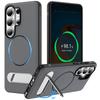 Applicable To Samsung S26ultra Magnetic Mobile Phone Case S25FE One-word Bracket S24plus Anti-drop Protective Case
