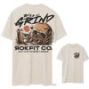 Rise And Grind Entraînement Croisé Vêtements Actifs T-shirt de Fitness Par Rokfit Style Luxe Haut de Gamme Unisexe Les Deux Unisexe Et Unisexe