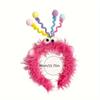 1pc Cute Monster Plush Headband For Women Funny Cartoon Hairband For Face Washing And Birthday Adorable Twisted Stick Punk Style Daily Hair Accessory