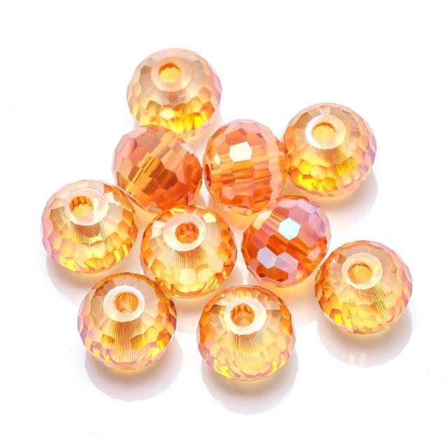 AAA 96 boule à facettes perle 14mm 10 pièces breloques perles de verre fabrication de bijoux bricolage artisanat en cristal perles pour la décoration