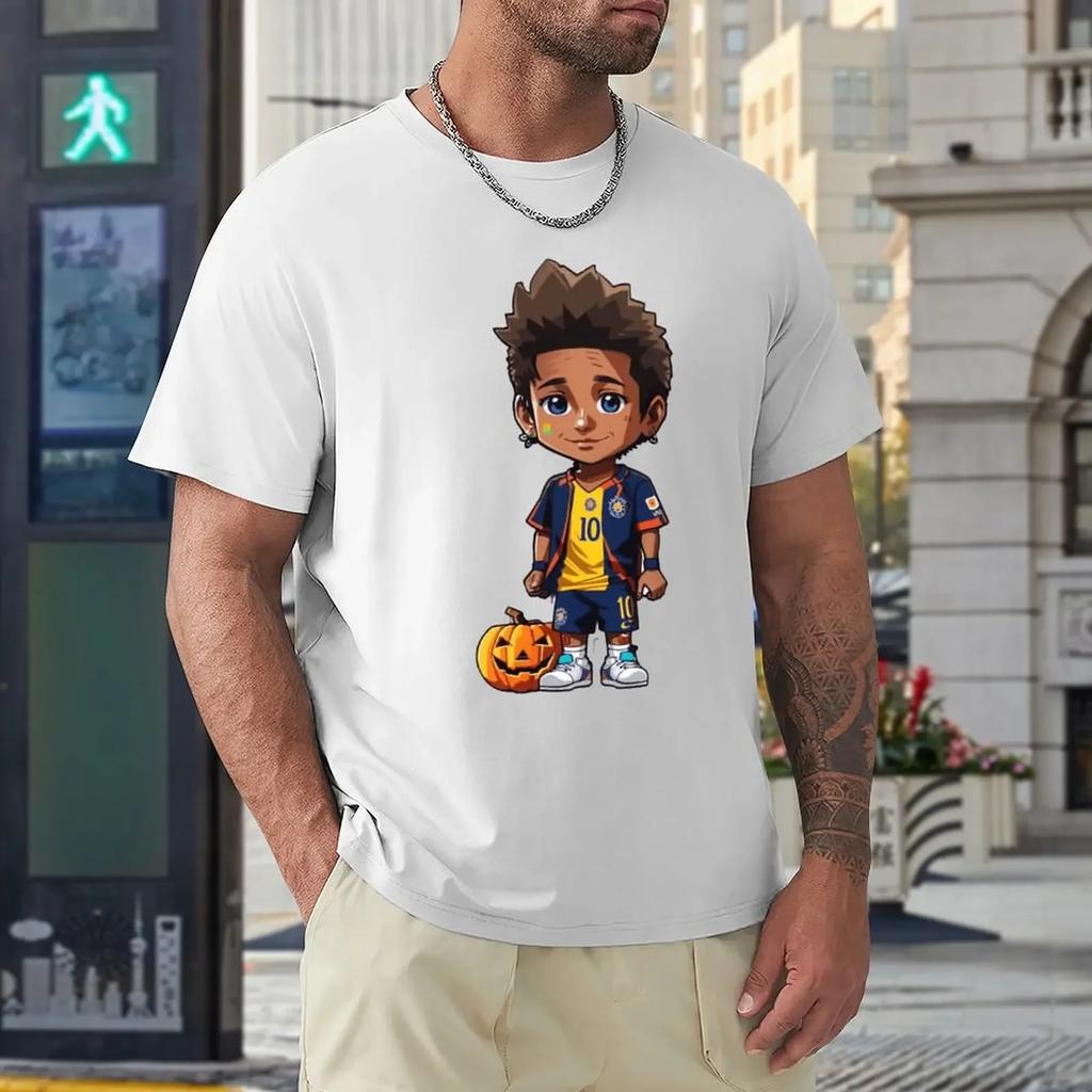 Vintage Leisure Premium Campaign Eur Size Neymar And Jr Brazil Celebrate Soccer Striker 33 T-shirts harajuku graphic