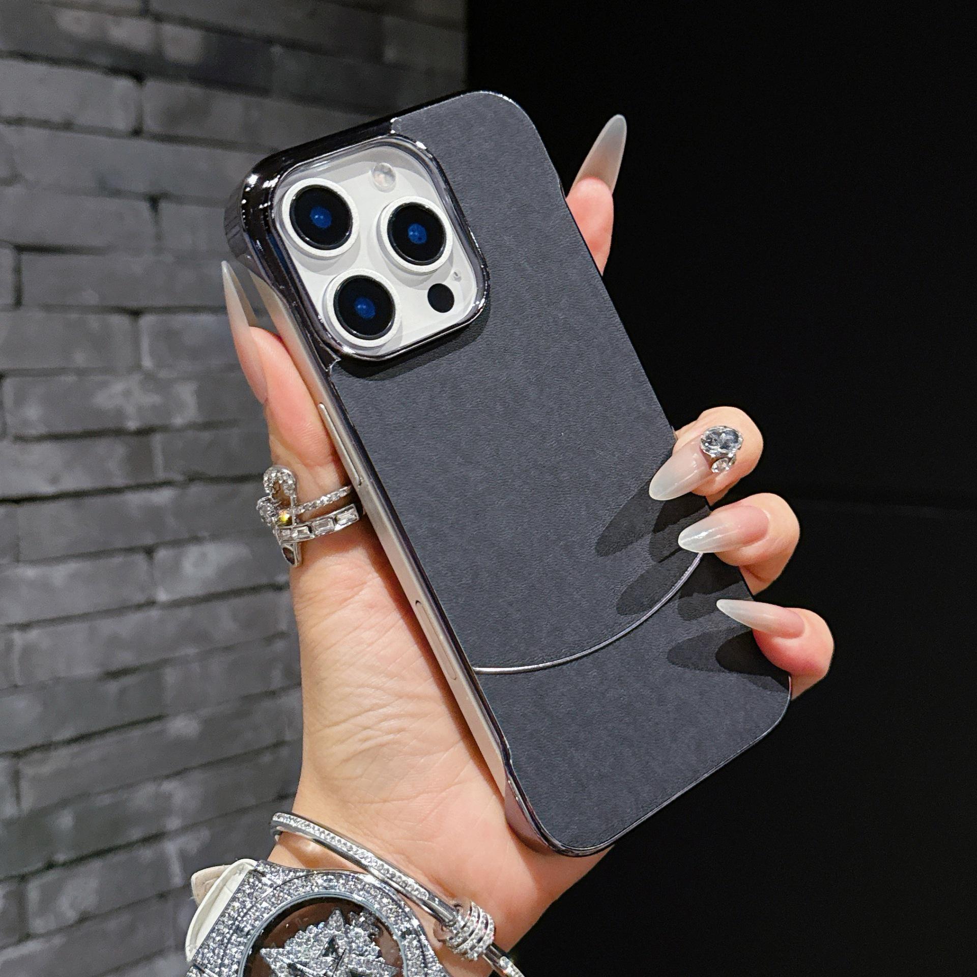 Compatible with iPhone 16 Plus, 15 Pro Max, 14 Pro - Borderless Aurora Stone Waistline & Magnetic Charging 14 Plus