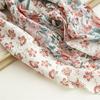 Summer Silk Scarf with Floral Pattern, Small and Fresh Hair Band, Big Hair Ring, Women's Hair Tie, Butterfly Knot, Flowing Ribbon