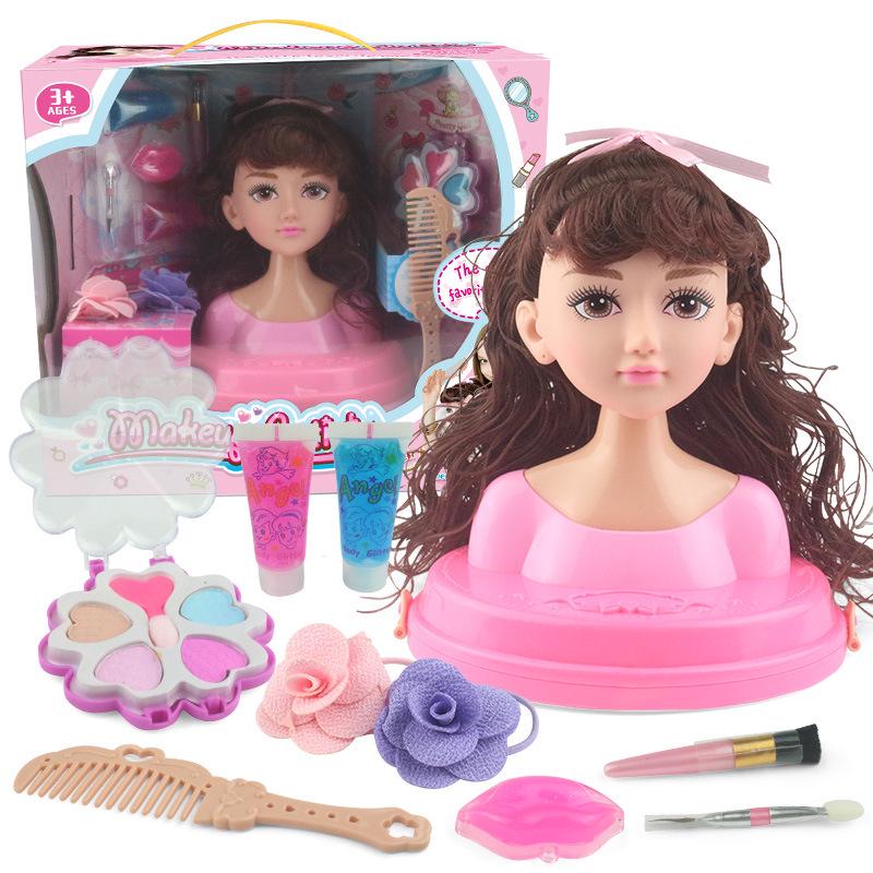 Hair Styling Barbie Doll Set: Half-body Princess Makeup Toy for Girls