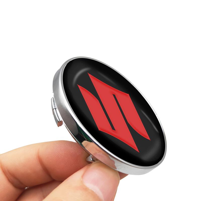 4pcs 60mm Car Wheel Center Hub Center Cap Rim Hub Dustproof Cover Emblemem for Suzuki Swift Samurai Sport Jimny Grand Vitara Alto GW250 Splash Swace