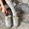 Lightweight Sports Retro Versatile Flat-bottomed German Training Shoes Women's 2025 New Spring Soft-soled Lightweight Board Shoes Little White Shoes
