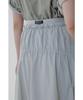 Bobeu String Banding Tiered Skirt_Light Gray 7156235003