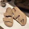 Women Leisure Slippers Retro Trend Buckles Summer Casual Shoes Comfortable Beach Slides Girls Platform Sandals