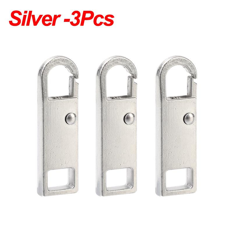 Kit de reparación instantánea de repuesto para tirador de cremallera de metal, 1/5 piezas, cabezal de cremallera para ropa, bolsos, deslizadores de cremallera para costura DIY.