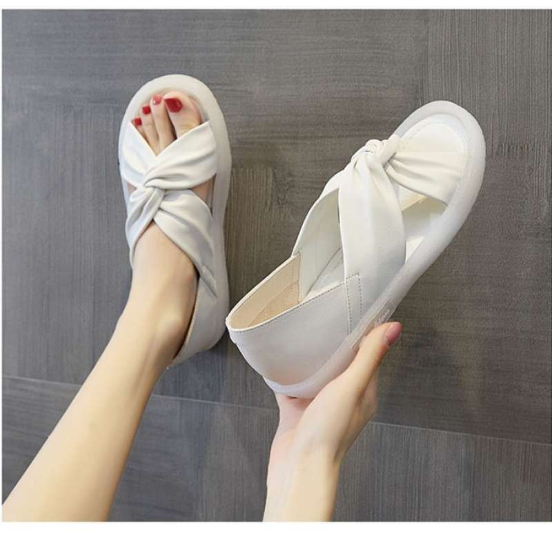 2025 New Summer Women's Jelly Flat-bottomed Cool Slippers Comfortable Non-slip Rubber Sole Soft Suitable Maternity Shoes