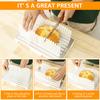 Bread Slicer Width Adjustable Bread Slicing Guide Detachable Slicer with Uniform Slices Kitchen Baking Tools Bread Cutting