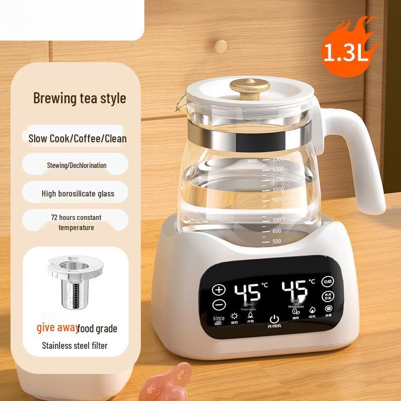 Electric Constant Temperature Kettle with Integrated Tea Maker and Water Boiling Function