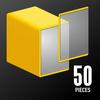 Allone Side Loader 50 Sheets Yellow 70 x 100mm Card Sleeve Protects and Storage from Scratches and Dirt Also Can Be Used to Mail Trading and Flea