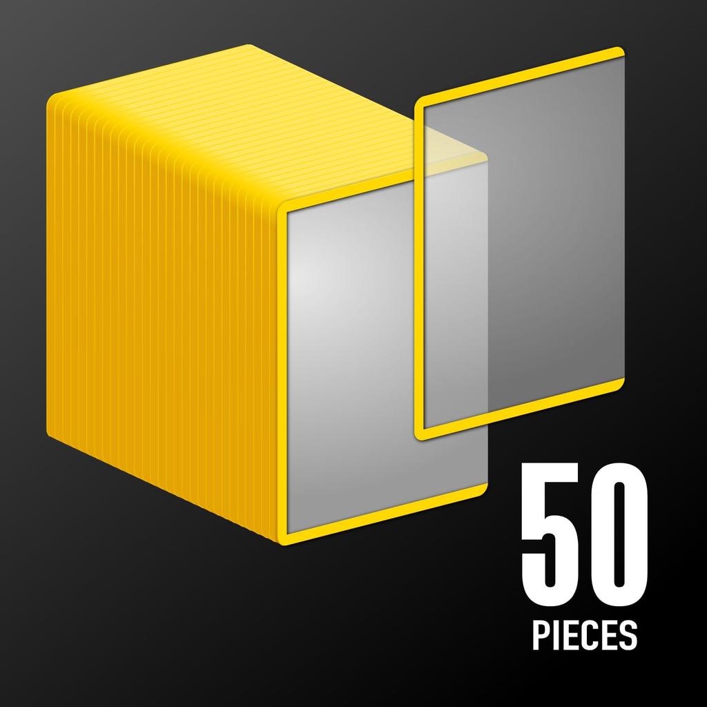 Allone Side Loader 50 Sheets Yellow 70 x 100mm Card Sleeve Protects and Storage from Scratches and Dirt Also Can Be Used to Mail Trading and Flea