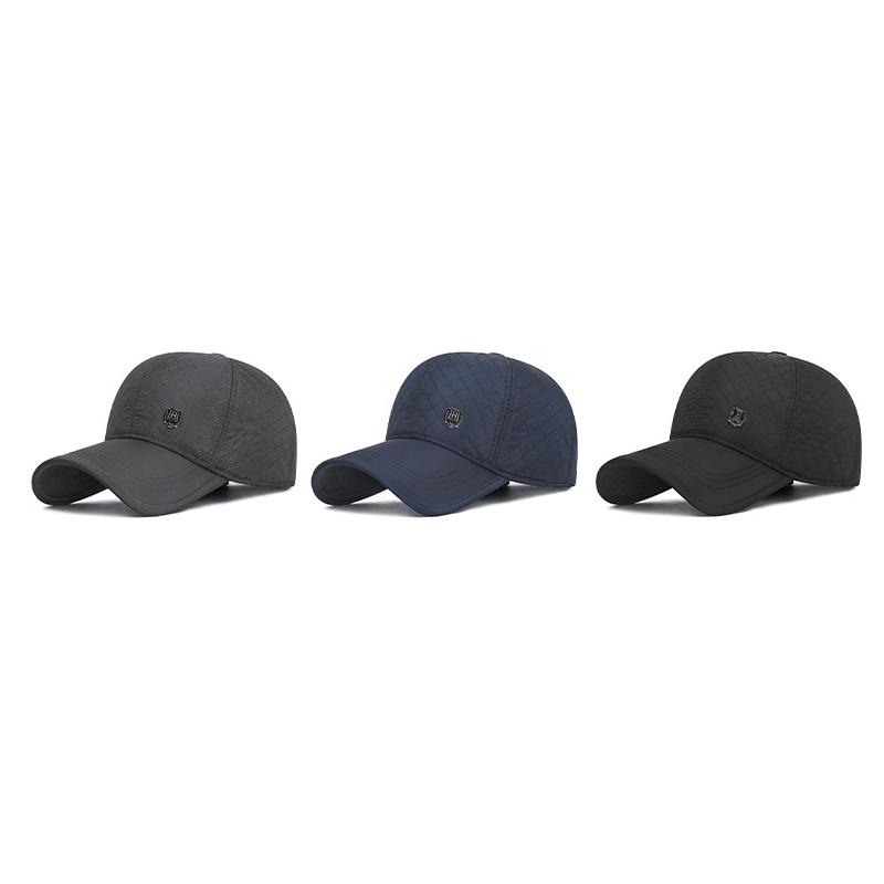 Winter Cold-Proof Plaid Baseball Cap Men's Middle-Aged and Elderly Dad Warm Ear Protection Outdoor Cotton Cap