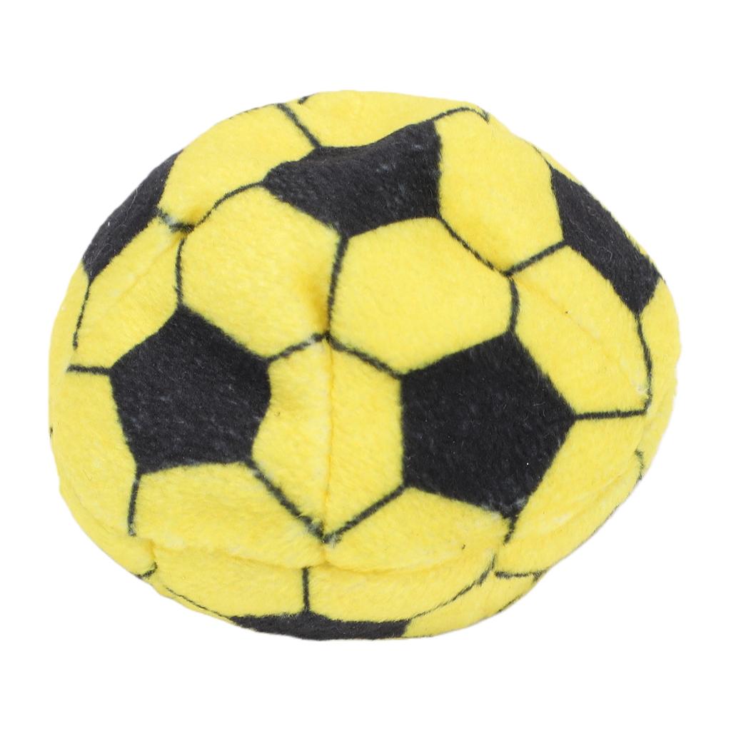 Soccer Hackys Sack Soft Plush Comfortable Grip Soccer Footbag Wear Resistance for Kids Adults Yellow Black