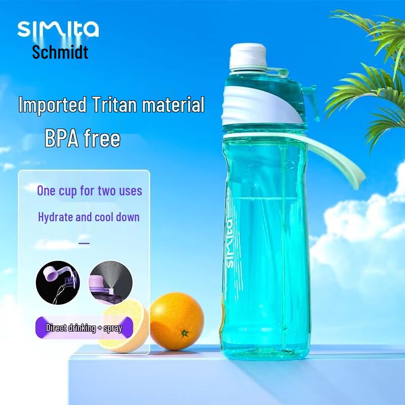 Simita 650ml Direct Drink & Spray Sports Water Bottle