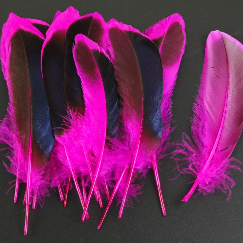 50Pcsdiy Feather Natural Duck Feather Duck Green Feather Jewelry Accessories Craft Decorative Feather Material