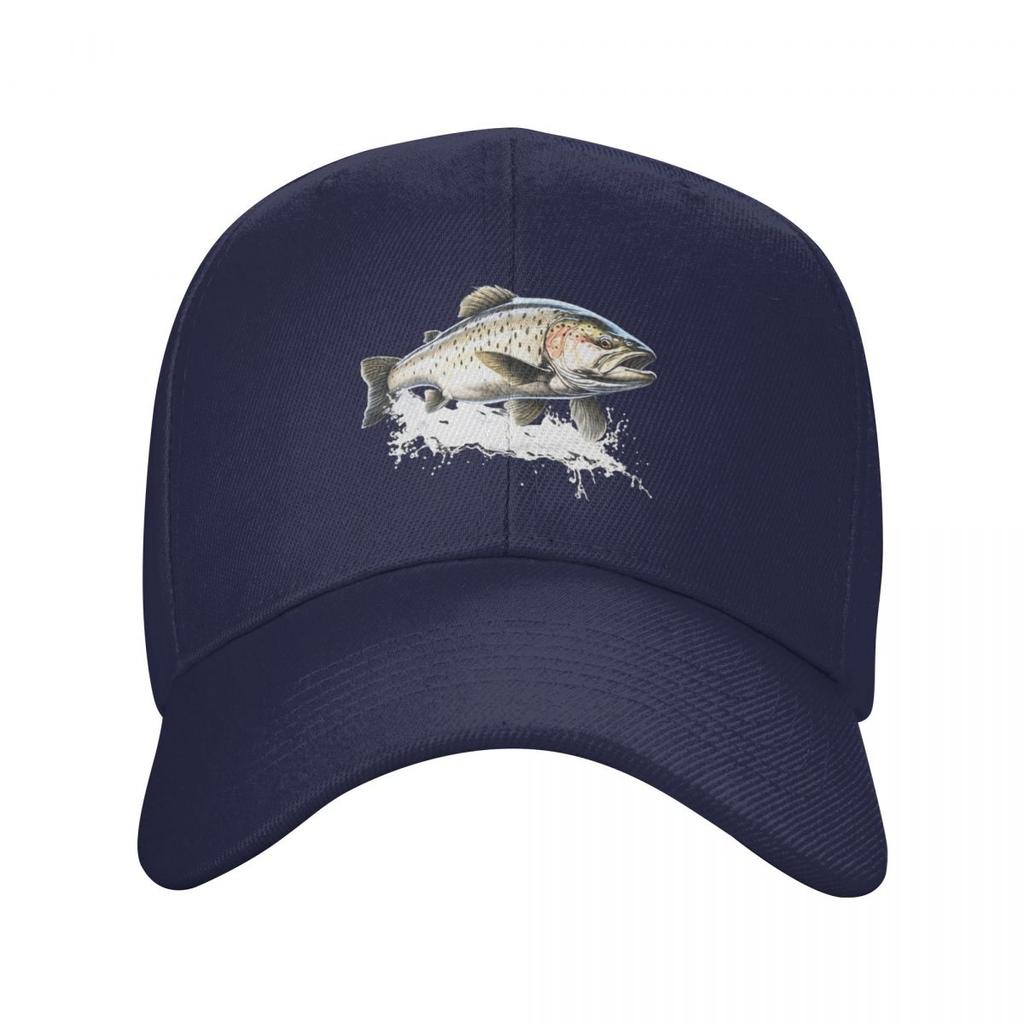Frische Forelle Fisch Druck Kappe Mode Lässig Baseballkappen Verstellbare Mütze Hip Hop Sommer Unisex Baseballkappen