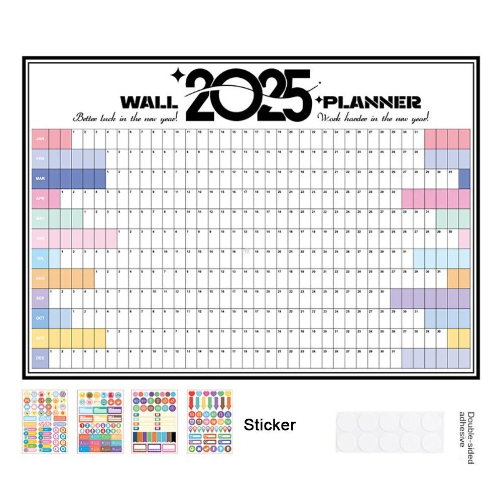 Multipurpose Planning Wall Calendar Paper Planner Sheet New Planner Digital Schedules  Home Office