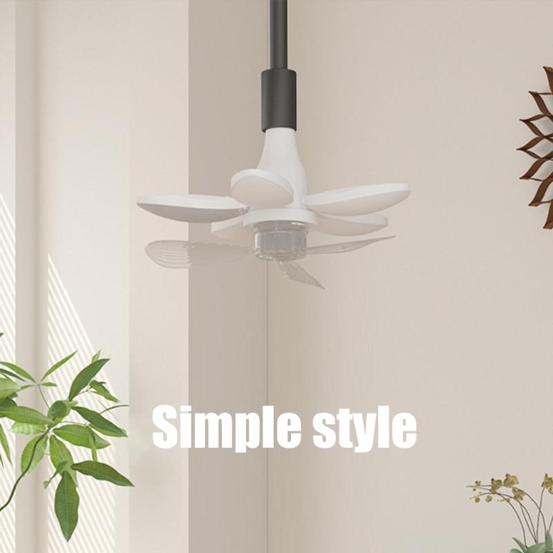 Multifunctional Wireless Ceiling Fan Light For Home Indoor Bedroom Living Room Use, Remote Controlled E27/E26/B2 Socket