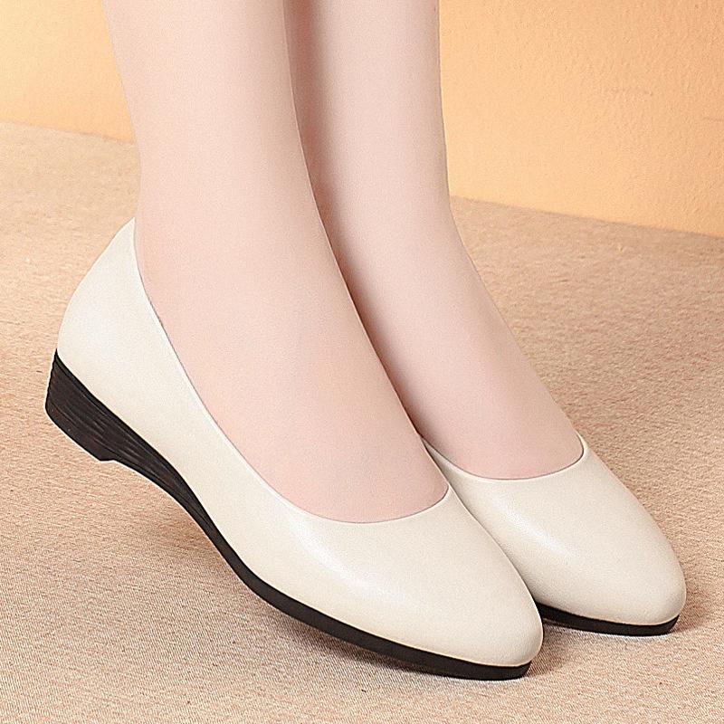 Soft Sole Professional Work Shoes Women Black Formal Shoes Work Commuting Women Leather Shoes Single Shoes Daily Wear Shoes