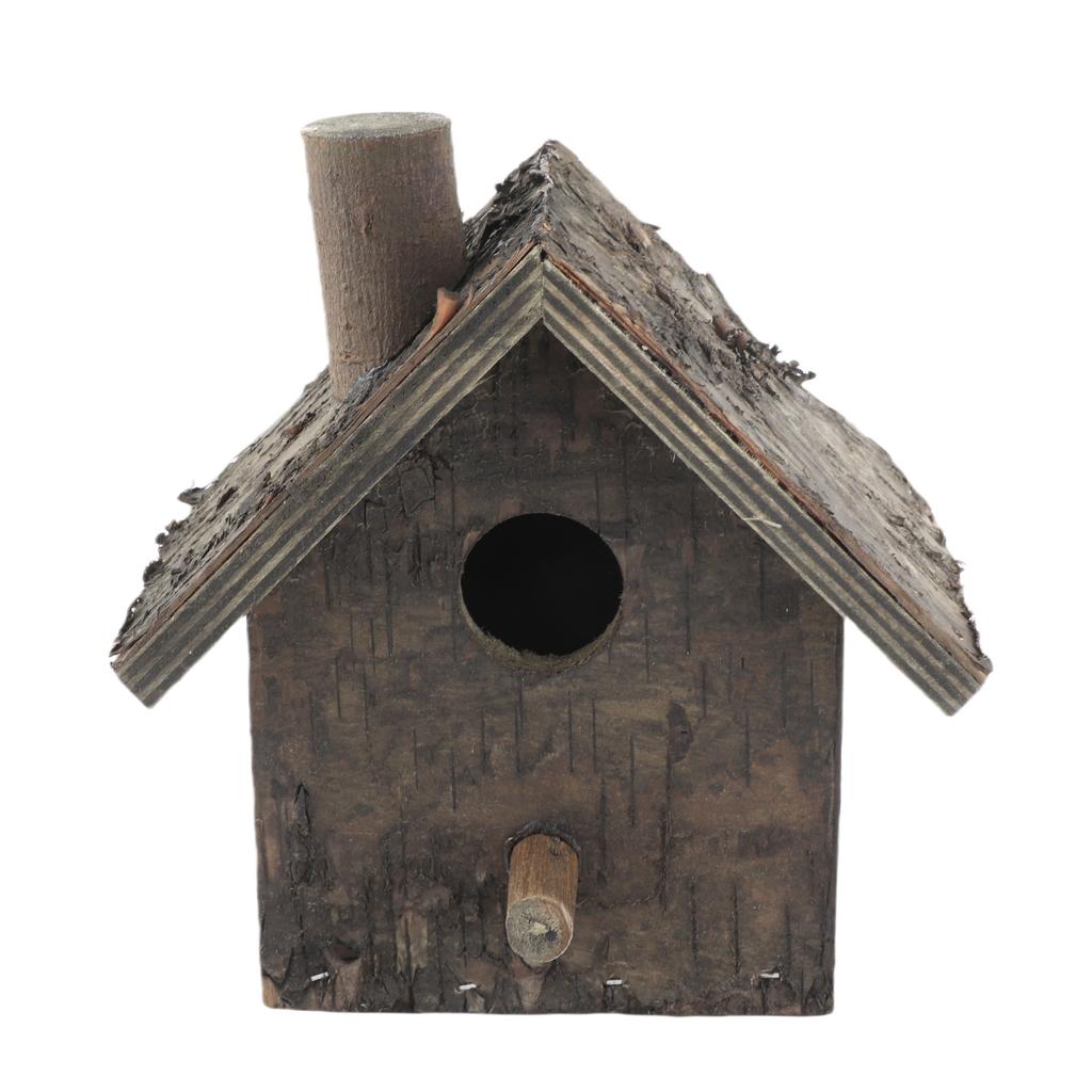 Wooden Hanging Bird House Wet Proof Bird Resting Place for Home Garden Yard Pet Supplies