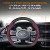 For Hyundai Carbon Fiber Texture Perforated Leather Steering Wheel Cover I30 Tucson Ix35 I20 Solaris Creta I10 Ioniq Getz Accent WW73