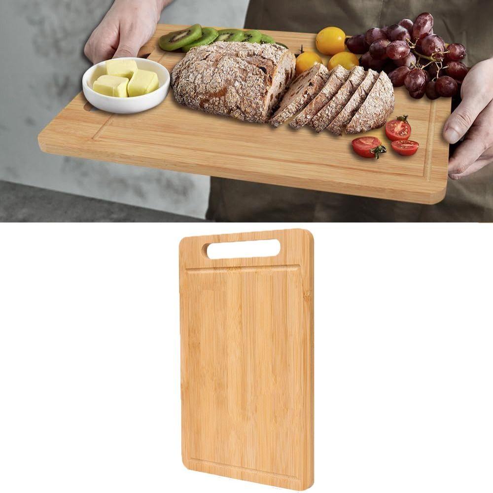 3PCS/SET Rectangular Bamboo Chopping Boards Hanging Cutting Block Cheese Serving Board  Camping