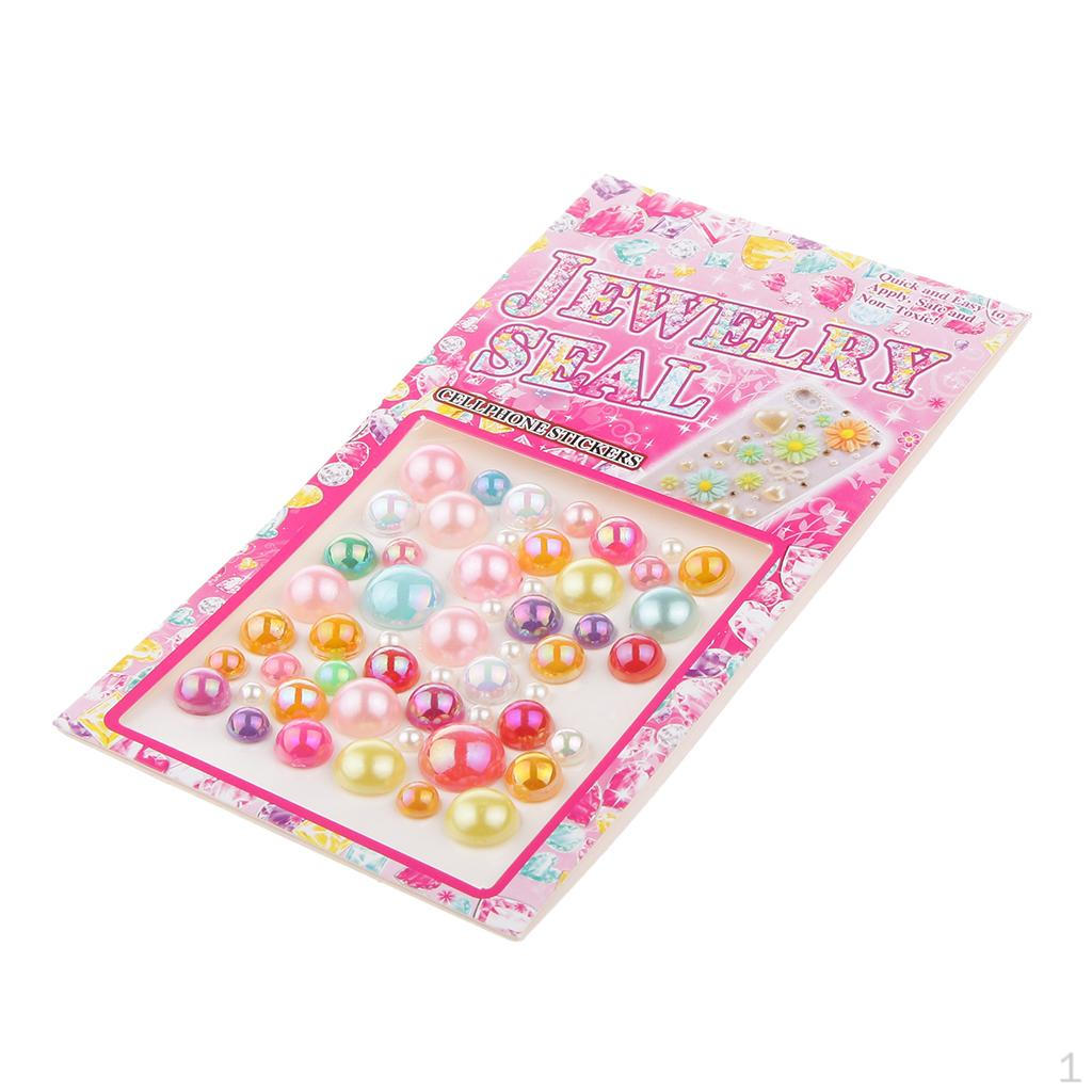 

DIY Кристалл Акрил Жемчуг Алмаз Детские Ювелирные Изделия Наклейки Печать