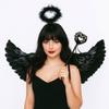 Sweet Feather Wing Hair Band Halloween Cosplay Accessories Demon Feather Wing  Cosplay Dress