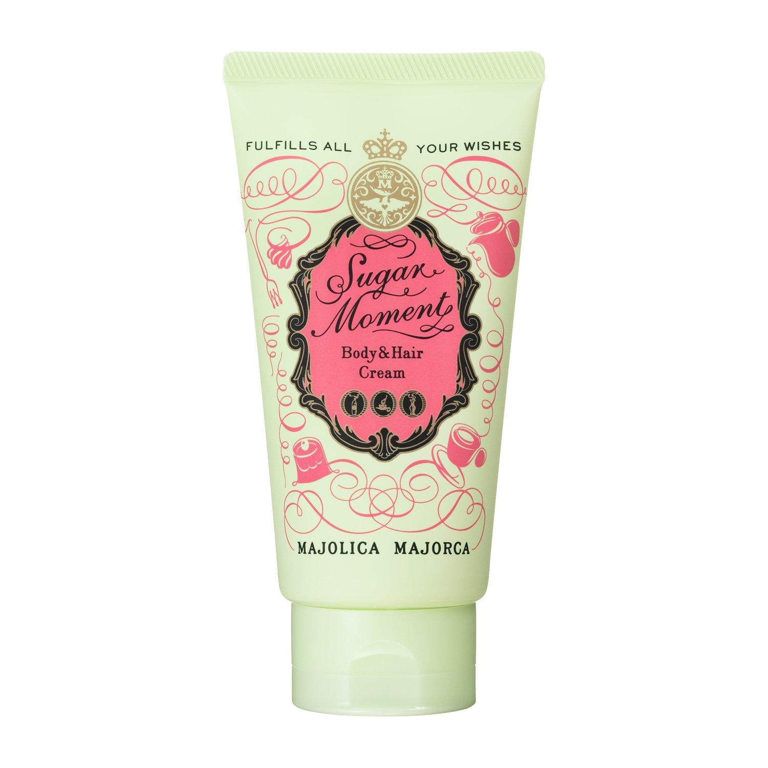 

MAJOLICA MAJORCA Sugar Moment Body Hair Cream Marshmallow 100g & (Green Scent)