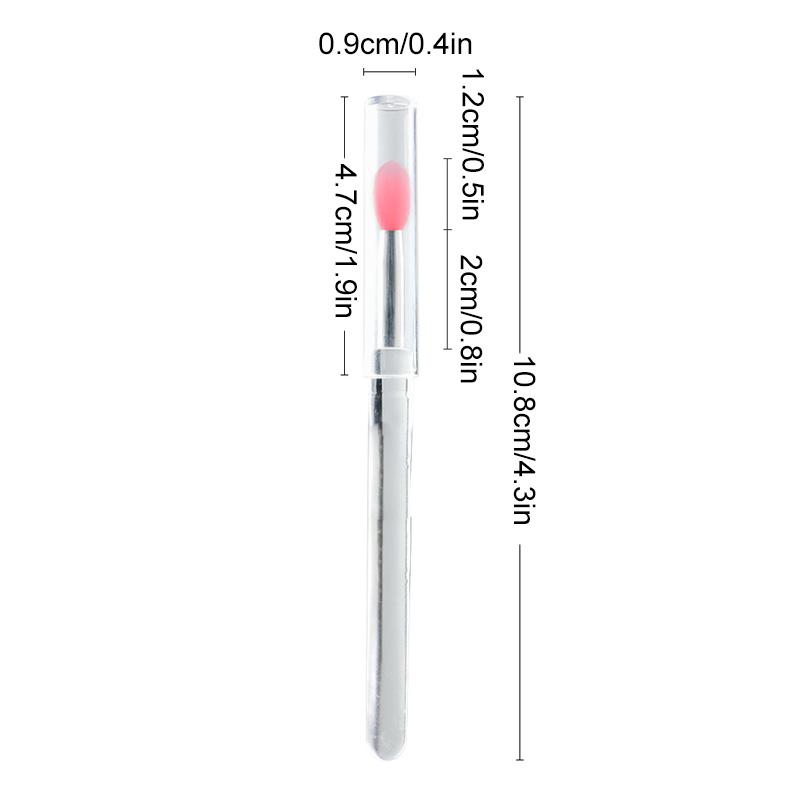 1PC With Cover Makeup Tool Silicone Multifunctional Lip Brush for Lipstick