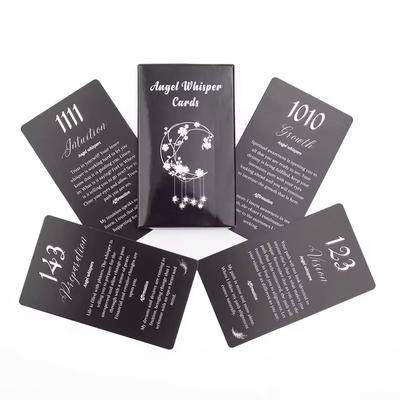 26 Bucăți Cărți Șoaptă de Înger Versiune în Engleză Ghicire Divinație Tarot Joc de Masă Petrecere de Familie Număr Carte de Afirmație