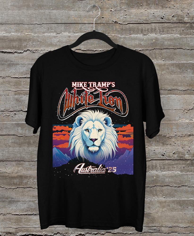 NEW White Lion Band 2025 Australian Tour Black All Size Shirt  SS51 Unisex T-Shirt L