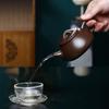 Handmade Purple Clay Jingzhou Shi Piao Zisha Teapot with Ball Hole Filter - Elegant Tea Brewing Pot for Home Collection or Gift