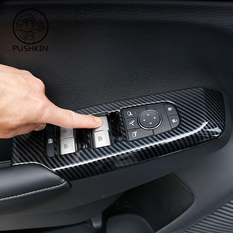 For Mitsubishi Outlander 2023 2024 2025 LHD RHD Carbon fiber color Interior Decoration Cover Stickers ABS Accessories