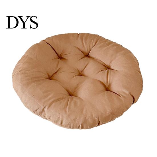 Comfortable Polyester Fiber Seat Mat Chair Cushion with Straps, Square Round Soft Pad, Solid Color Pad for Household Chairs Non-slip Office