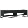 Vidaxl Szafka Pod Tv, Czarna, 180,5X40X46 Cm, Materiał Drewnopochodny