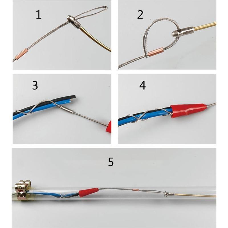 Fastener Tool & Puller Tool for Electrical Fish Tape, Portable Cable Puller Tool Fish Tape Fastener for Electrical Tape